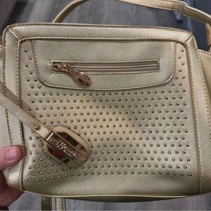 Gold Studded Handbag Brangio Italy